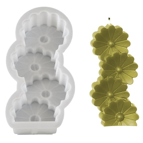 Stapelbare Blumen-Silikonformen, Ornament-Formen, Herzformen, Gießen, Epoxidharz, Bastelbedarf von Piceioep