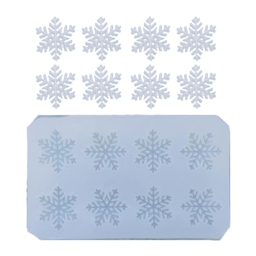 Weihnachtsbackform Schneeflockenform Form Silikonhandwerk Für Handgefertigte Dessert Kerze Und Zuckerhandwerk Nicht Stall Schneeflockenkuchen Dekoration Schimmel von Piceioep