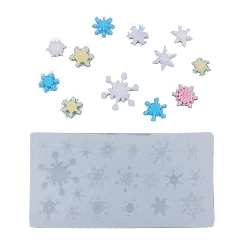 Weihnachtsbackform Schneeflockenform Form Silikonhandwerk Für Handgefertigte Dessert Kerze Und Zuckerhandwerk Nicht Stall Schneeflockenkuchen Dekoration Schimmel von Piceioep