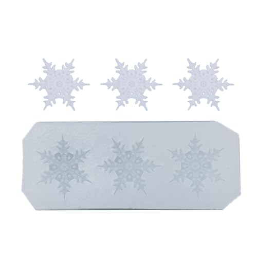 Weihnachtsbackform Schneeflockenform Form Silikonhandwerk Für Handgefertigte Dessert Kerze Und Zuckerhandwerk Nicht Stall Schneeflockenkuchen Dekoration Schimmel von Piceioep