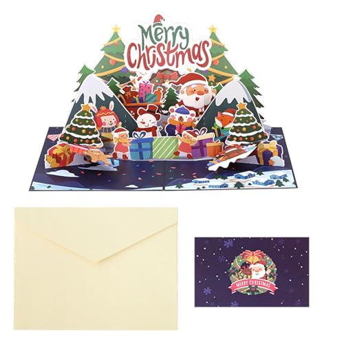 Weihnachtskarte mit Umschlag für Kinder, Erwachsene, Männer, Frauen, Winterurlaub, handgefertigte Einladungskarten, Einladungen mit Umschlägen Weihnachtskarte mit Umschlag für Kinder, Erwachsene, Männer, Frauen, Winterurlaub, handgefertigte Einladungskarten, Einladungen mit Umschlägen von Piceioep