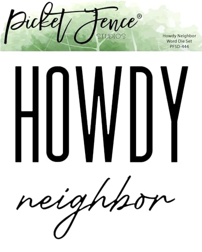 Picket Fence Studios Howdy Neighbor Word Stanzschablonen-Set PFSD-444 dekorative Stanzformen Picket Fence Studios Howdy Neighbor Word Stanzschablonen-Set PFSD-444 dekorative Stanzformen von Picket Fence Studios