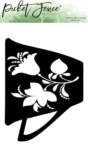 Picket Fence Studios PFSD-394 1970er-Jahre-Kaffeetassen-Stanzform mit Blumenmotiv Picket Fence Studios PFSD-394 1970er-Jahre-Kaffeetassen-Stanzform mit Blumenmotiv von Picket Fence Studios