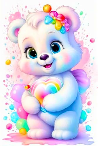 Picmondoo Diamond Painting „Herzensbärchen“ 30x45 cm – DIY Diamantmalerei für Kinder & Erwachsene – Mit AB-Steinen & Feenstaubfarbe – Komplettset mit Künstlerleinwand & Zubehör Picmondoo Diamond Painting „Herzensbärchen“ 30x45 cm – DIY Diamantmalerei für Kinder & Erwachsene – Mit AB-Steinen & Feenstaubfarbe – Komplettset mit Künstlerleinwand & Zubehör von Picmondoo