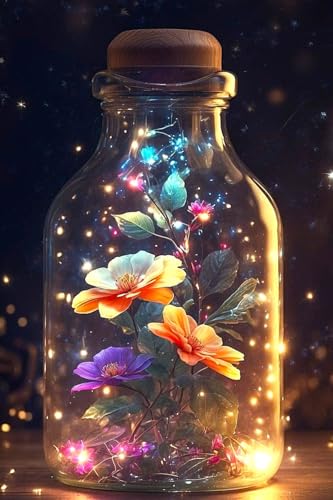Picmondoo Diamond Painting „Leuchtender Blütenzauber“ 40x60 cm – Glow Stones TL & Y – DIY Leuchtbild Diamantmalerei für Erwachsene – Magische Blumen im Glas – Komplettset mit Werkzeug Picmondoo Diamond Painting „Leuchtender Blütenzauber“ 40x60 cm – Glow Stones TL & Y – DIY Leuchtbild Diamantmalerei für Erwachsene – Magische Blumen im Glas – Komplettset mit Werkzeug von Picmondoo