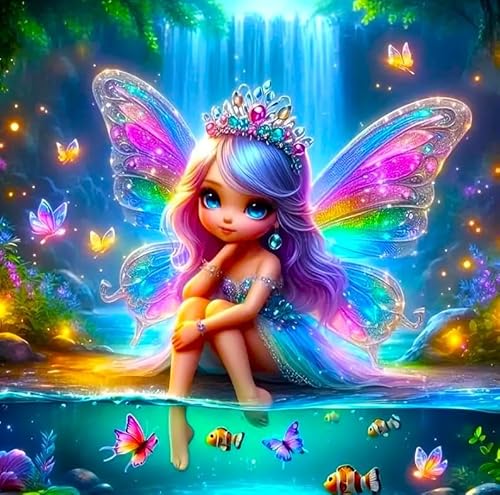 Picmondoo Diamond Painting – Entspannung am Elfenteich – 50x50CM | DIY-Kunstset für Kinder & Erwachsene mit Feenstaubfarben, Strassfarben & AB-Farben Picmondoo Diamond Painting – Entspannung am Elfenteich – 50x50CM | DIY-Kunstset für Kinder & Erwachsene mit Feenstaubfarben, Strassfarben & AB-Farben von Picmondoo