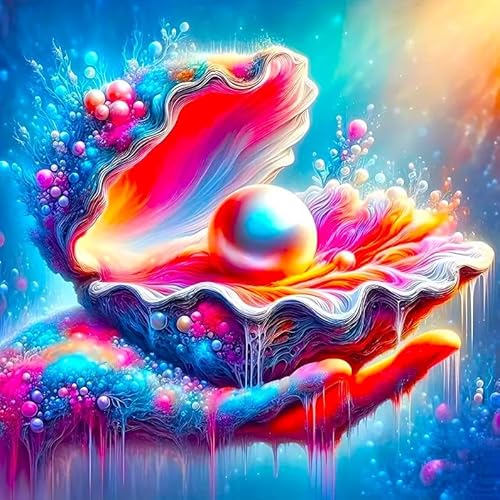 Picmondoo Diamond Painting – Zauber des Meeres – 50x50CM – Glitzernde Muschel mit Harzsteinen, Irisierender Beschichtung, Feenstaubfarben & Strassfarben – Komplettset für Erwachsene & Kinder Picmondoo Diamond Painting – Zauber des Meeres – 50x50CM – Glitzernde Muschel mit Harzsteinen, Irisierender Beschichtung, Feenstaubfarben & Strassfarben – Komplettset für Erwachsene & Kinder von Picmondoo