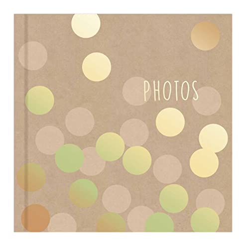 Fotoalbum, goldfarben, gepunktet, für 200 Fotos à 15,2 x 10,2 cm von Picture This