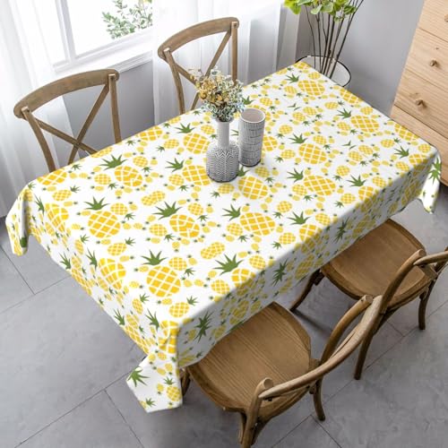 Ananas Küchentischdecke, eng anliegend, waschbar, knitterfrei, dehnbar, rechteckig, Terrasse, 2 Stück Ananas Küchentischdecke, eng anliegend, waschbar, knitterfrei, dehnbar, rechteckig, Terrasse, 2 Stück von Pidgazdfgv