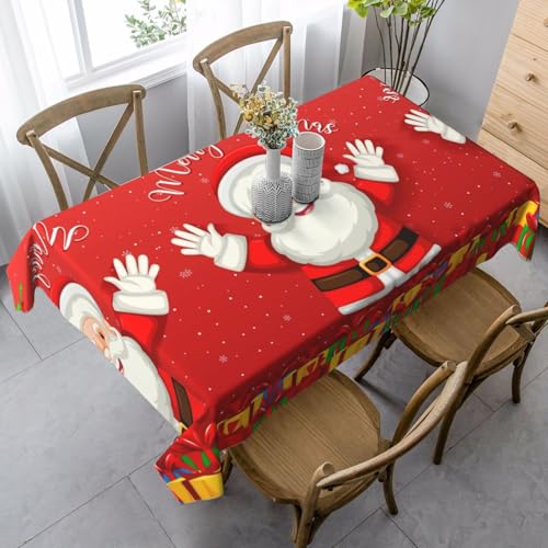Pidgazdfgv Frohe Weihnachten; Küchentischdecke, eng anliegend, waschbar, knitterfrei, dehnbar, rechteckig, Terrasse Pidgazdfgv Frohe Weihnachten; Küchentischdecke, eng anliegend, waschbar, knitterfrei, dehnbar, rechteckig, Terrasse von Pidgazdfgv