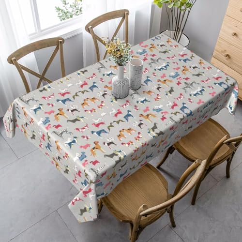 Pidgazdfgv Küchentischdecke, enganliegend, waschbar, knitterfrei, dehnbar, rechteckig, für Terrasse Pidgazdfgv Küchentischdecke, enganliegend, waschbar, knitterfrei, dehnbar, rechteckig, für Terrasse von Pidgazdfgv