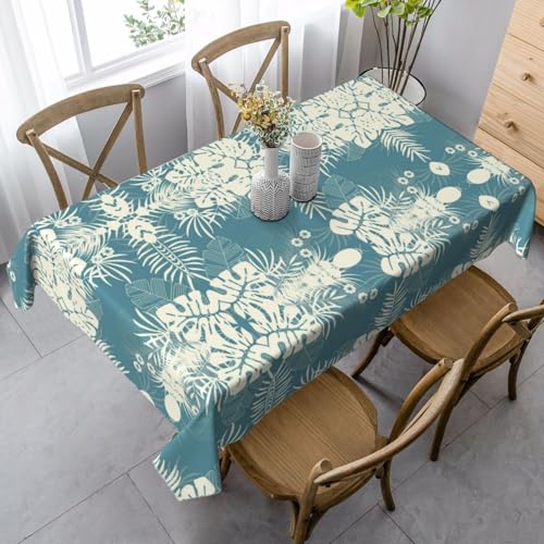Pidgazdfgv Luxuriöse Küchentischdecke mit niedlichen Blättern, eng anliegend, waschbar, knitterfrei, dehnbar, rechteckig, Terrasse Pidgazdfgv Luxuriöse Küchentischdecke mit niedlichen Blättern, eng anliegend, waschbar, knitterfrei, dehnbar, rechteckig, Terrasse von Pidgazdfgv