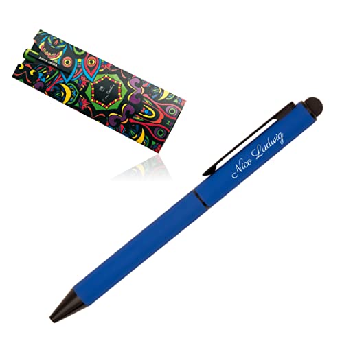 Pierre Cardin® CELEBRATION Kugelschreiber mit Gravur | Premium Stift Box | blaue Mine | edel | personalisiertes Geschenk | Namen | graviert | Jahrestag | Geburtstag (dunkelblau) von Pierre Cardin