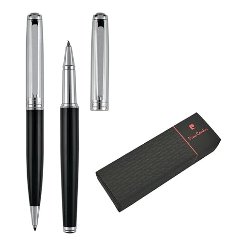 Pierre Cardin® DIDIER Set aus Kugelschreiber und Rollerball mit Gravur | Premium Stifte | Etui | blaue Mine | edel | personalisiertes Geschenk | Namen | graviert | Jahrestag | Geburtstag von Pierre Cardin