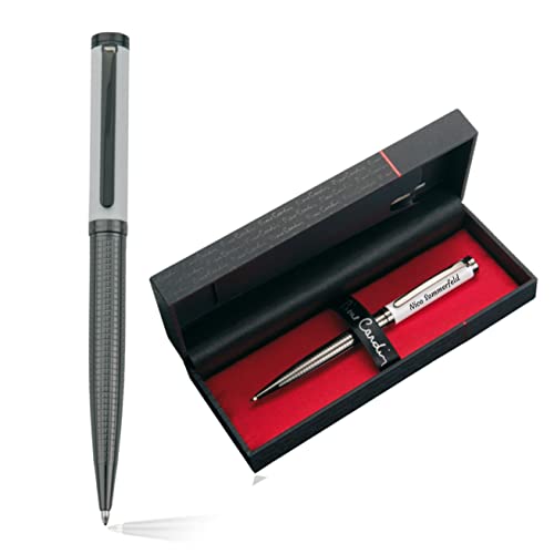 Pierre Cardin® MARIGNY Kugelschreiber mit Gravur | Premium Stift Etui | blaue Mine | edel | personalisiertes Geschenk | Namen | graviert | Jahrestag | Geburtstag (Weiß) von Pierre Cardin