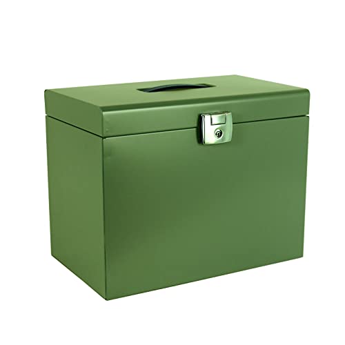 Pierre Henry Metall-Haushaltsordner Khaki mit 5 Hängemappen, Stahl, A4, 5 Löcher, 22 x 36 cm Pierre Henry Metall-Haushaltsordner Khaki mit 5 Hängemappen, Stahl, A4, 5 Löcher, 22 x 36 cm von Pierre Henry