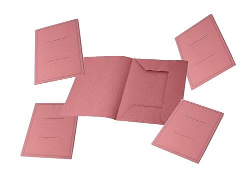 Pigna, 50 Aktenordner 3 Klappen mit Druck, Eco Line, 24,5x34,5 cm, 180 g/m², Farbe Rot von Pigna