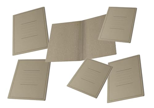 Pigna, 50 unbedruckte Aktenordner ohne Klappen, Eco Line, 24,5x34,5 cm, 180 g/m², Farbe Grau Pigna, 50 unbedruckte Aktenordner ohne Klappen, Eco Line, 24,5x34,5 cm, 180 g/m², Farbe Grau von Pigna