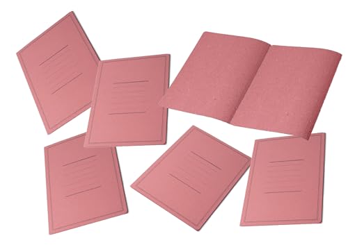 Pigna, 50 unbedruckte Aktenordner ohne Klappen, Eco Line, 24,5x34,5 cm, 180 g/m², Farbe Rot von Pigna