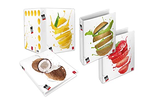 Pigna, A4 FRUITS assorted fruit subjects Ringbuch, Organisation von Schulnoten und/oder Dokumenten, Format 27x32 cm, 5 Stück Pigna, A4 FRUITS assorted fruit subjects Ringbuch, Organisation von Schulnoten und/oder Dokumenten, Format 27x32 cm, 5 Stück von Pigna