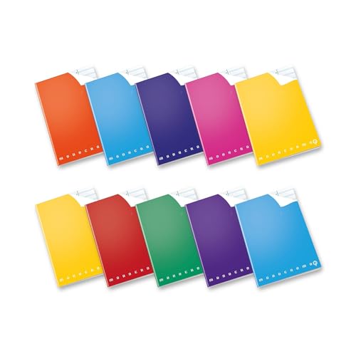 Pigna, Maxi-Heft Monochrom Qi, nützlich für Dyslexie Dysgraphie Dysortographie Disakulation, 0A, Zeilen I II Grundschule, Packung mit 10 Stück von Pigna