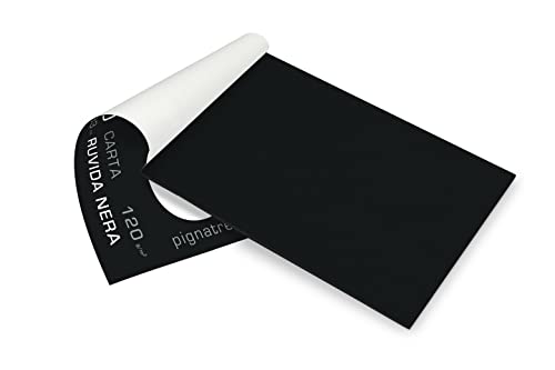 Pigna, Zeichenblock schwarz aufgerauhte Blätter, PIGNA 3, 10 Blatt, Format 24x33, Gr. 120, Packung 1 von Pigna