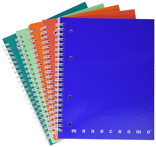 PIGNA 02155595 Notizbuch M A5 mit Löchern und Mikroperforationsspirale, 70 Blatt, 5 Stück von Pigna