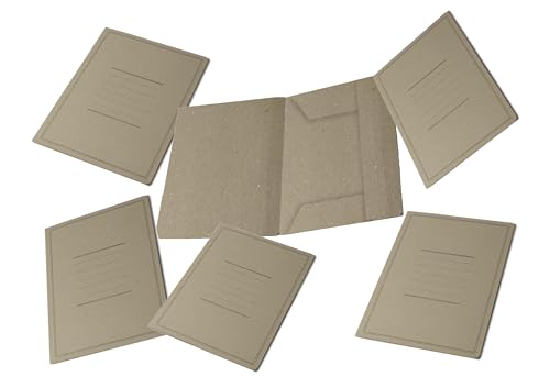 Pigna, 50 Aktenordner 3 Klappen mit Druck, Eco Line, 24,5x34,5 cm, 180 g/m², Farbe Grau von Pigna