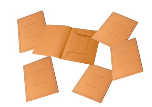Pigna, 50 Aktenordner 3 Klappen mit Druck, Eco Line, 24,5x34,5 cm, 180 g/m², Farbe Orange von Pigna