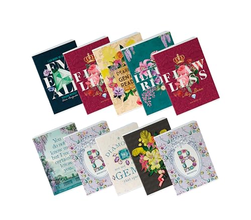 Pigna x Bridgerton, 10er-Pack Maxi-Hefte A4, 80 g Papier, 80 Seiten + personalisierbares Deckblatt, Innenseite 1R, liniert Pigna x Bridgerton, 10er-Pack Maxi-Hefte A4, 80 g Papier, 80 Seiten + personalisierbares Deckblatt, Innenseite 1R, liniert von Pigna