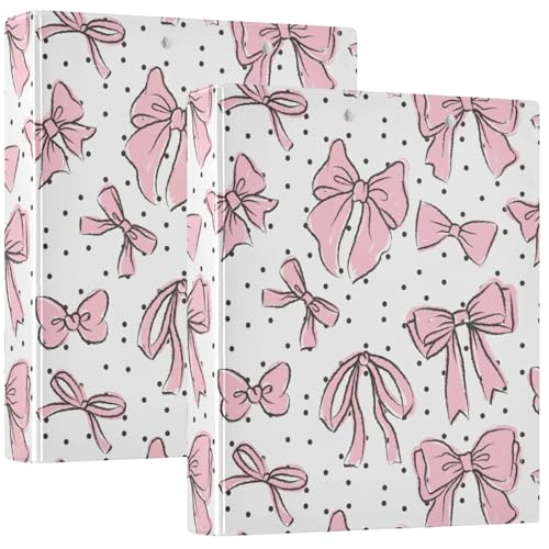 Pigsaly Runder Ringbuch, Kritzeleien, niedlich, schöne rosa Schleifen, 3 Ringbuch, 3,8 cm, Klemmbrettbinder mit Taschen, passend für 200 Blatt, für Schule, Büro, Zuhause, Geschenke, 1 Packung Pigsaly Runder Ringbuch, Kritzeleien, niedlich, schöne rosa Schleifen, 3 Ringbuch, 3,8 cm, Klemmbrettbinder mit Taschen, passend für 200 Blatt, für Schule, Büro, Zuhause, Geschenke, 1 Packung von Pigsaly