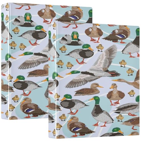 Pigsaly Runder Ringbuch, niedliche Stockenten, 3 Ringordner, 3,8 cm, Bauernhaus-Tiere, Klemmbrett mit Taschen, passend für 200 Blatt, für Schule, Büro, Zuhause, Geschenke, 1 Packung Pigsaly Runder Ringbuch, niedliche Stockenten, 3 Ringordner, 3,8 cm, Bauernhaus-Tiere, Klemmbrett mit Taschen, passend für 200 Blatt, für Schule, Büro, Zuhause, Geschenke, 1 Packung von Pigsaly
