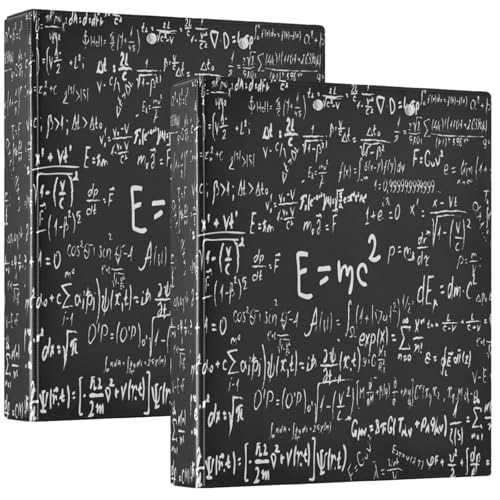 Pigsaly Runder Ringbuch, wissenschaftliche Formel, Mathematik, 3,8 cm, Physik, Klemmbrett mit Taschen, passend für 200 Blatt, für Schule, Büro, Zuhause, Geschenke, 1 Packung Pigsaly Runder Ringbuch, wissenschaftliche Formel, Mathematik, 3,8 cm, Physik, Klemmbrett mit Taschen, passend für 200 Blatt, für Schule, Büro, Zuhause, Geschenke, 1 Packung von Pigsaly