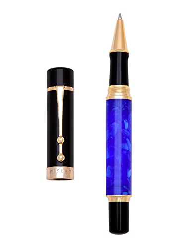 Piguet – Luxus-Rollerball und Füllfederhalter mit vergoldeter Feder (Kugelschreiber, Océan-Blue) von Piguet Geneve Suisse