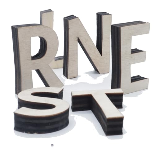 3D Große Holzbuchstaben aus Pappelsperrholz anpassbar, Holz Buchstaben Bastel Zubehör, Schriftzeichen für Türschilder, Kinderzimmer Büro Zimmertür, Wand Deko 3D Große Holzbuchstaben aus Pappelsperrholz anpassbar, Holz Buchstaben Bastel Zubehör, Schriftzeichen für Türschilder, Kinderzimmer Büro Zimmertür, Wand Deko von Pila Stone