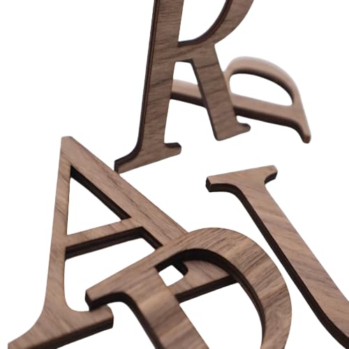 Buchstaben aus starkem Nussbaum Edelholz 5mm anpassbar, Holzbuchstaben Bastel Zubehör, Schriftzeichen für Türschilder, Kinderzimmer Büro Zimmertür, Buchstaben aus starkem Nussbaum Edelholz 5mm anpassbar, Holzbuchstaben Bastel Zubehör, Schriftzeichen für Türschilder, Kinderzimmer Büro Zimmertür, von Pila Stone