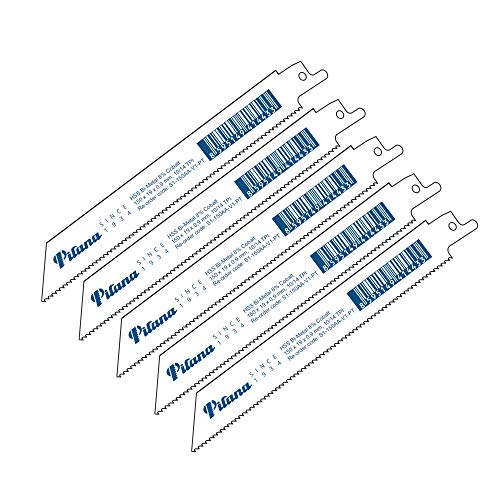 PILANA Bi-Metall Säbelsägeblätter S1-150AA-V1-PT für Metall 150mm 10/14 ZpZ - 5 Stück PILANA Bi-Metall Säbelsägeblätter S1-150AA-V1-PT für Metall 150mm 10/14 ZpZ - 5 Stück von Pilana