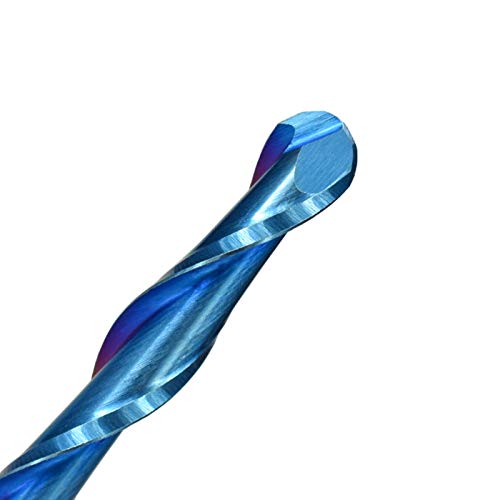 Pilang Zxxin-Fräser, Kugelnase Endmühle 4 / 6mm Schaft 2 Flöten-CNC-Router-Bit Nano Blau-beschichtetes Hartmetall-Frässchneider, Langlebiges Zubehör (Cutting Edge Length : 6x42x70) von Pilang
