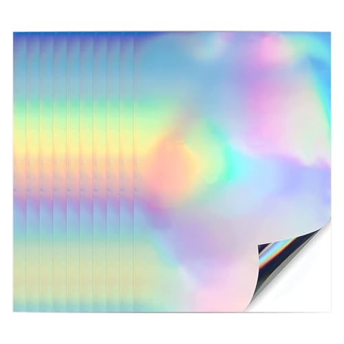 Pilikoll 10 Blätter Holographische Aufkleber Papier A4 Holografische Silberkarte Vinyl Aufkleber Papier Selbstklebend Bedruckbares Stickerpapier für DIY Craft Dekoration Pilikoll 10 Blätter Holographische Aufkleber Papier A4 Holografische Silberkarte Vinyl Aufkleber Papier Selbstklebend Bedruckbares Stickerpapier für DIY Craft Dekoration von Pilikoll