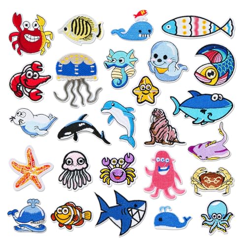 Pilikoll 26 Stück Meerestiere Patches zum Aufbügeln Set Flicken zum Aufbügeln Meerestiere Aufnäher Kinder Aufnäher zum Aufbügeln Bestickte Aufnäher für Hut, Jeans, Jacken Rucksäcke, DIY-Zubehör Pilikoll 26 Stück Meerestiere Patches zum Aufbügeln Set Flicken zum Aufbügeln Meerestiere Aufnäher Kinder Aufnäher zum Aufbügeln Bestickte Aufnäher für Hut, Jeans, Jacken Rucksäcke, DIY-Zubehör von Pilikoll