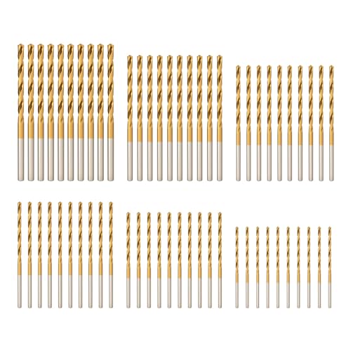 Pilikoll 60 Stück HSS Micro Bohrer Set Metall Spiralbohrer Set 1/1.5/2/2.5/3/3.2mm Titanbeschichtung Spiralbohrer HSS Handspiralbohrer Werkzeug für Aluminium, Kunststoff, Stahl, Holz, Metall Pilikoll 60 Stück HSS Micro Bohrer Set Metall Spiralbohrer Set 1/1.5/2/2.5/3/3.2mm Titanbeschichtung Spiralbohrer HSS Handspiralbohrer Werkzeug für Aluminium, Kunststoff, Stahl, Holz, Metall von Pilikoll