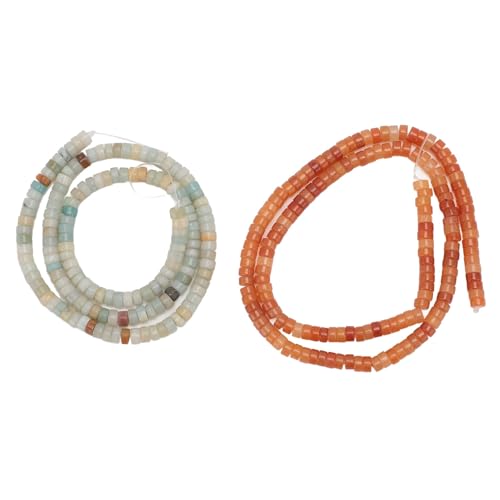 2 Kettensteinperlen, rote Achatsteinkette, Amazonitsteinkette, Schmuckherstellungsset für selbstgemachte Armbänder, Halsketten und Ohrringe 2 Kettensteinperlen, rote Achatsteinkette, Amazonitsteinkette, Schmuckherstellungsset für selbstgemachte Armbänder, Halsketten und Ohrringe von Pilipane