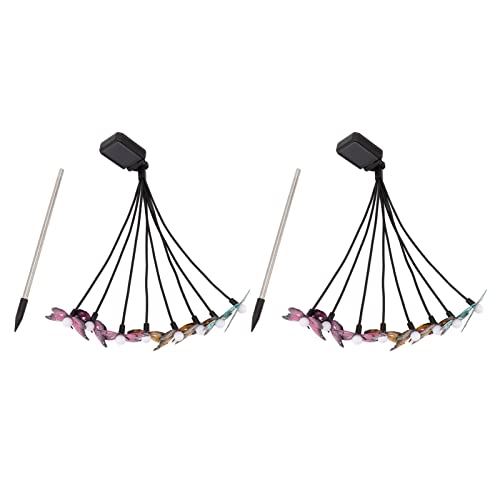 2 Sets Solar Schmetterling Erdlichter 8 Kopf Schmetterling farbenfrohe Schmetterlings gemahlene Lampe für die Rasenstraßendekoration von Patio Yard 2 Sets Solar Schmetterling Erdlichter 8 Kopf Schmetterling farbenfrohe Schmetterlings gemahlene Lampe für die Rasenstraßendekoration von Patio Yard von Pilipane