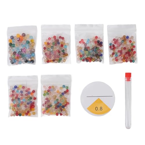 615pcs künstliche Kristallglasperlen runden Facettenschmuck Making Perlen Set DIY Bastelarmband Halskette Ohrringe Home Decor 615pcs künstliche Kristallglasperlen runden Facettenschmuck Making Perlen Set DIY Bastelarmband Halskette Ohrringe Home Decor von Pilipane