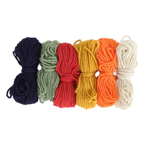6pcs Stickereifaden 2mm 4 Stränge 10 m Länge Buntes Kreuzstich Stickfaden Handwerksblätter zum Nähen von Häkelarmband -Stricken Erwachsene Kinder Anfänger Anfänger (Typ 2) von Pilipane