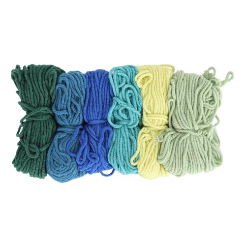 6pcs Stickereifaden 2mm 4 Stränge 10 m Länge Buntes Kreuzstich Stickfaden Handwerksblätter zum Nähen von Häkelarmband -Stricken Erwachsene Kinder Anfänger Anfänger (Typ 3) von Pilipane