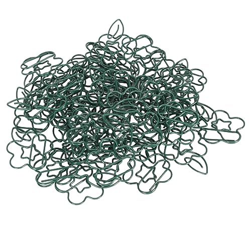 90 Stück Metall Papier Clips kreativ niedlich kleine tragbare Büroklammern für Studenten Büro Lieferant Schreibwaren vergoldelte Metall starke Klemm kraft Mehrzweck Niedliche Form (Grün) von Pilipane