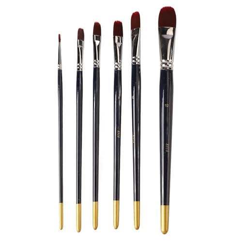 Acrylpinsel Pinsel Set 6pcs Professionelle Nylon Haarpinsel für Glatte Malmale Nagelgesicht Körperkunst Kunsthandwerk Keramikmodelle Birkenholz Kupferrohr Acrylpinsel Pinsel Set 6pcs Professionelle Nylon Haarpinsel für Glatte Malmale Nagelgesicht Körperkunst Kunsthandwerk Keramikmodelle Birkenholz Kupferrohr von Pilipane