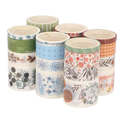 Dekoratives Klebeband farbenfrohe wasserdichte DIY -Bastelbandset mit niedlichen Cartoon -Mustern für Scrapbooking Geschenkverpackung Party Dekorationen 24 Rollen Japan Papier Dekoratives Klebeband farbenfrohe wasserdichte DIY -Bastelbandset mit niedlichen Cartoon -Mustern für Scrapbooking Geschenkverpackung Party Dekorationen 24 Rollen Japan Papier von Pilipane
