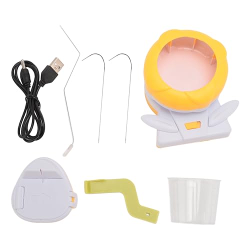 Elektrische Perlenmaschine Automatische Perlenspinner DIY Perlen -Stringwerkzeug für Armband Halskette Schmuck und kreative Handwerk Enthusiasten Plastik aus Edelstahl 1 Set (Gelb) von Pilipane